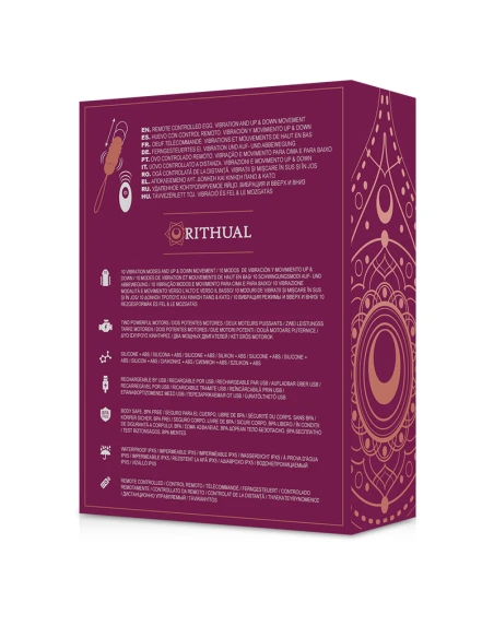 RITHUAL REVA HUEVO CONTROL REMOTO SISTEMA UPDOWN VIBRACION