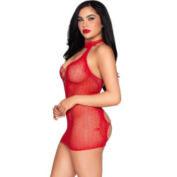 LEG AVENUE 81675 MINI VESTIDO HALTER ROJO TALLA UNICA 2