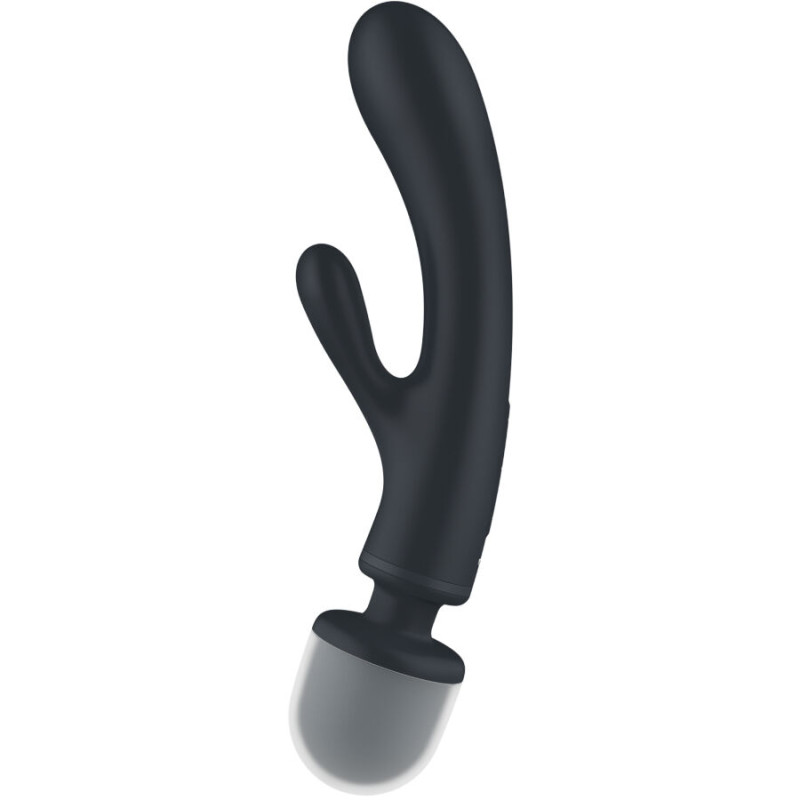 SATISFYER TRIPLE LOVER MASAJEADOR VIBRADOR RABBIT GRIS