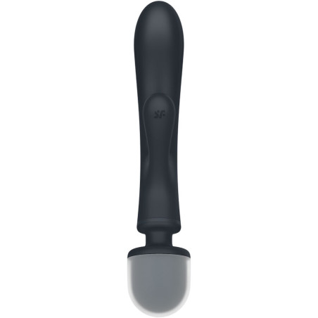 SATISFYER TRIPLE LOVER MASAJEADOR VIBRADOR RABBIT GRIS