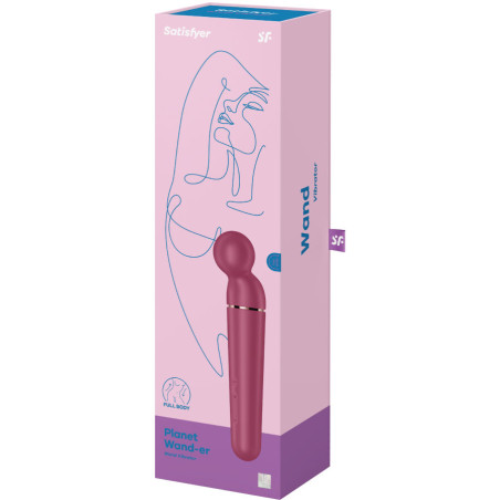 SATISFYER PLANET WAND ER MASAJEADOR VIBRADOR BERRY