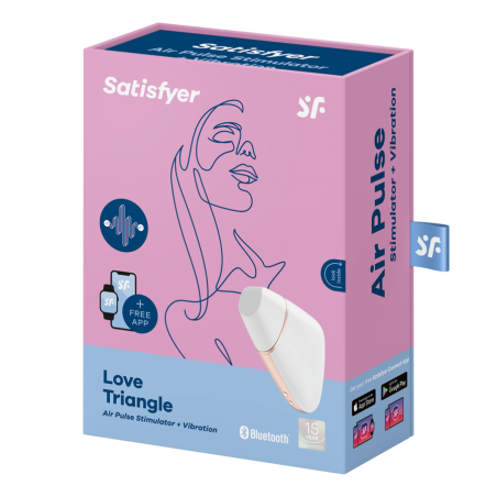 SATISFYER LOVE TRIANGLE ESTIMULADOR Y VIBRADOR BLANCO