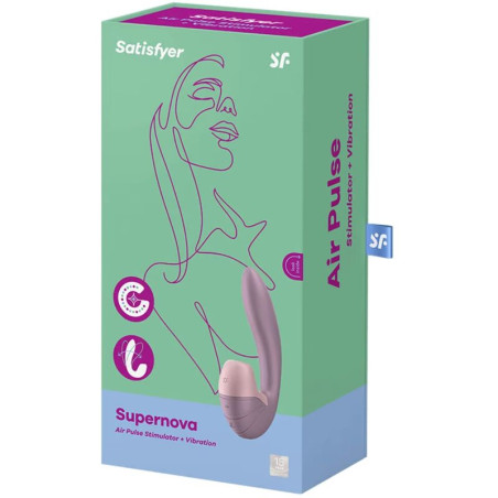SATISFYER SUPERNOVA ESTIMULADOR Y VIBRADOR ROSA