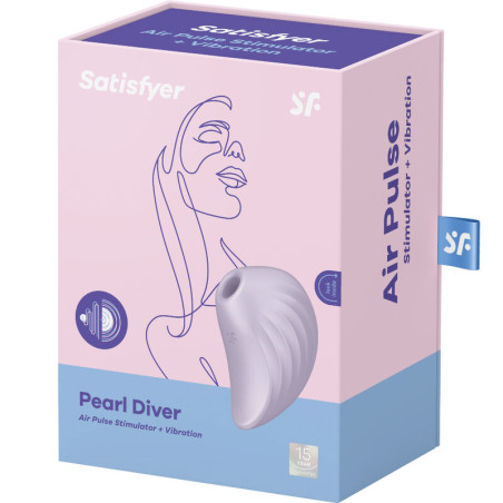 SATISFYER PEARL DIVER ESTIMULADOR Y VIBRADOR VIOLETA