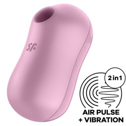 SATISFYER COTTON CANDY ESTIMULADOR Y VIBRADOR ROSA 2
