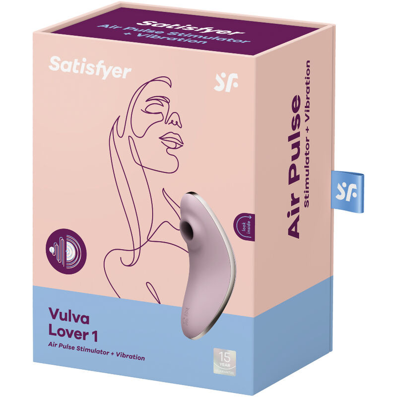 SATISFYER VULVA LOVER 1 ESTIMULADOR Y VIBRADOR VIOLETA