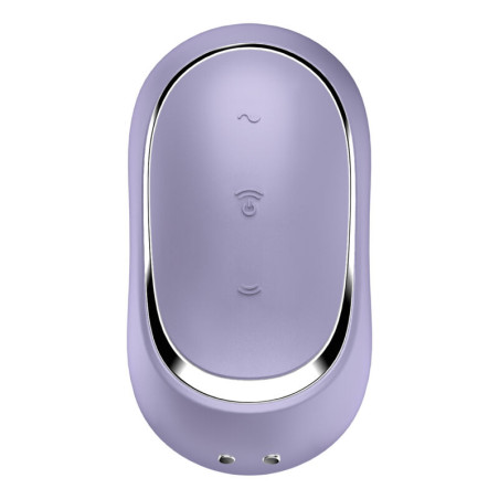 SATISFYER PRO TO GO 2 ESTIMULADOR Y VIBRADOR DOBLE VIOLETA