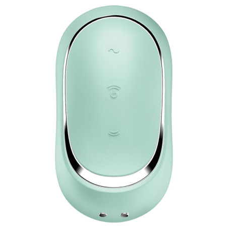 SATISFYER PRO TO GO 2 ESTIMULADOR Y VIBRADOR DOBLE VERDE
