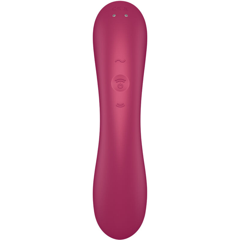SATISFYER CURVE TRINITY 1 AIR PULSE VIBRATION ROJO