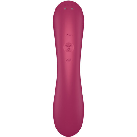 SATISFYER CURVE TRINITY 1 AIR PULSE VIBRATION ROJO