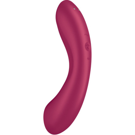 SATISFYER CURVE TRINITY 1 AIR PULSE VIBRATION ROJO