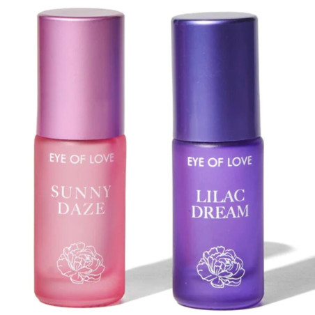 EYE OF LOVE BLOOM SET DE PERFUME ROLL ON CON FEROMONAS DE DIA A NOCHE 2 X 5 ML