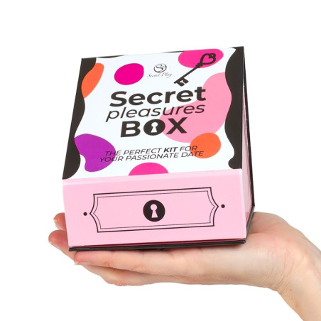 SECRET PLAY CAJA DE PLACERES PARA PAREJAS DADOS BALA VIBRADORA PLUMERO