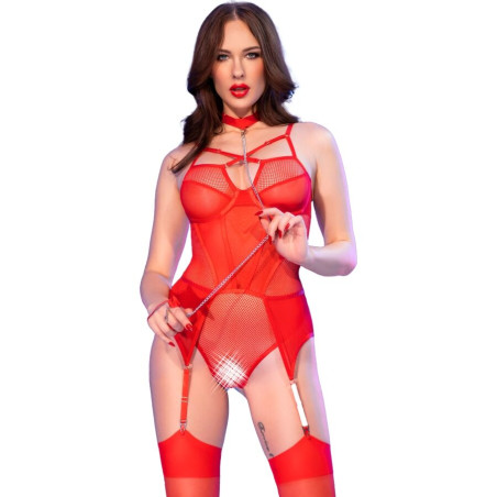 CHILIROSE CR 4879 BODY CROTCHLESS ROJO S