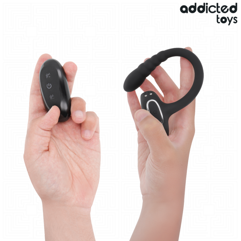 ADDICTED TOYS ANILLO PENE VIBRADOR PUNTOP CONTROL REMOTO