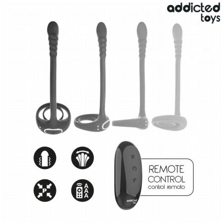 ADDICTED TOYS ANILLO PENE VIBRADOR PUNTOP CONTROL REMOTO