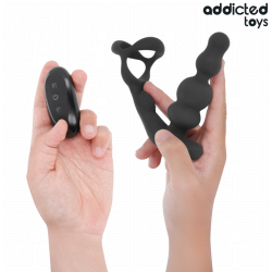 ADDICTED TOYS MASAJEADOR PROSTATICO ROTATORIO CONTROL REMOTO 2