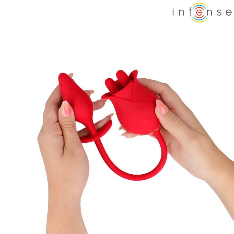 INTENSE MELANIE DOBLE ESTIMULADOR CLITORIS CON LENGUA ZIGZAG