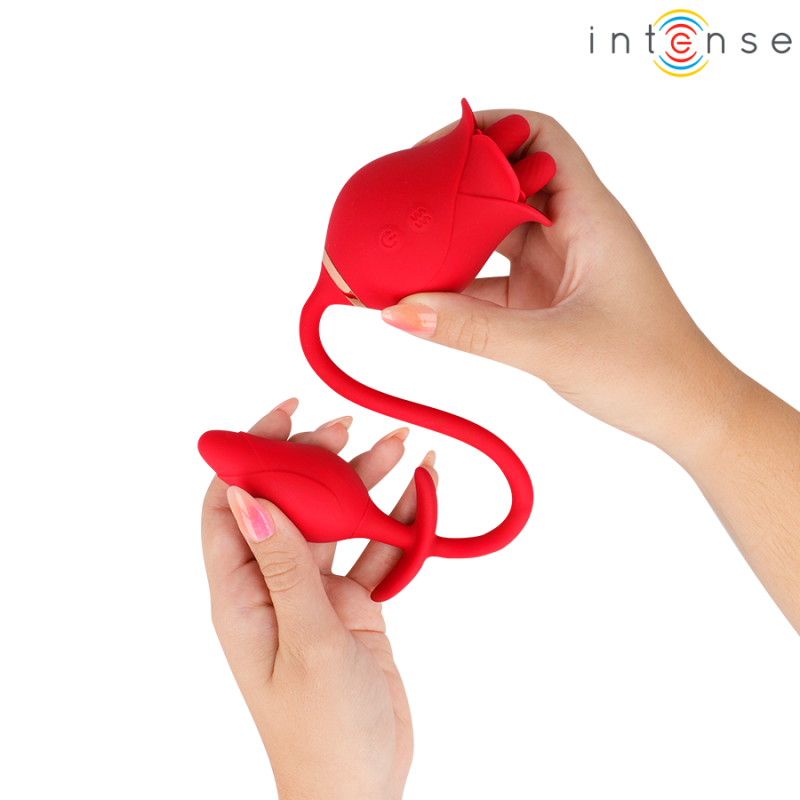 INTENSE MELANIE DOBLE ESTIMULADOR CLITORIS CON LENGUA ZIGZAG