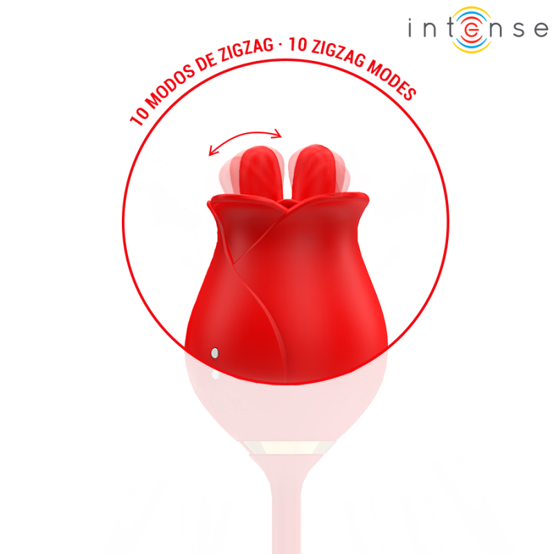 INTENSE MELANIE DOBLE ESTIMULADOR CLITORIS CON LENGUA ZIGZAG