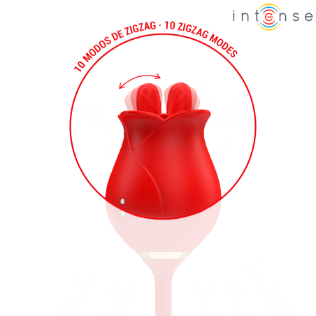 INTENSE MELANIE DOBLE ESTIMULADOR CLITORIS CON LENGUA ZIGZAG