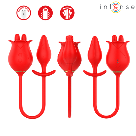 INTENSE MELANIE DOBLE ESTIMULADOR CLITORIS CON LENGUA ZIGZAG