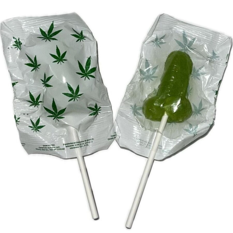 DIABLO GOLOSO 1 PIRULETA PENE AROMA CANNABIS