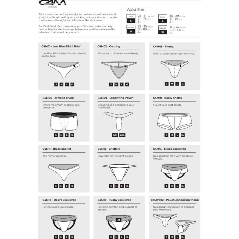 CUT4MEN CALZONCILLO CORTE BAJO AZTEC L