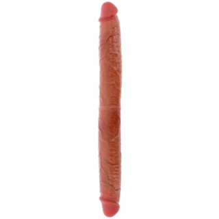 GET REAL DILDO DOBLE DONG DE SILICONA CARAMELO 46 CM