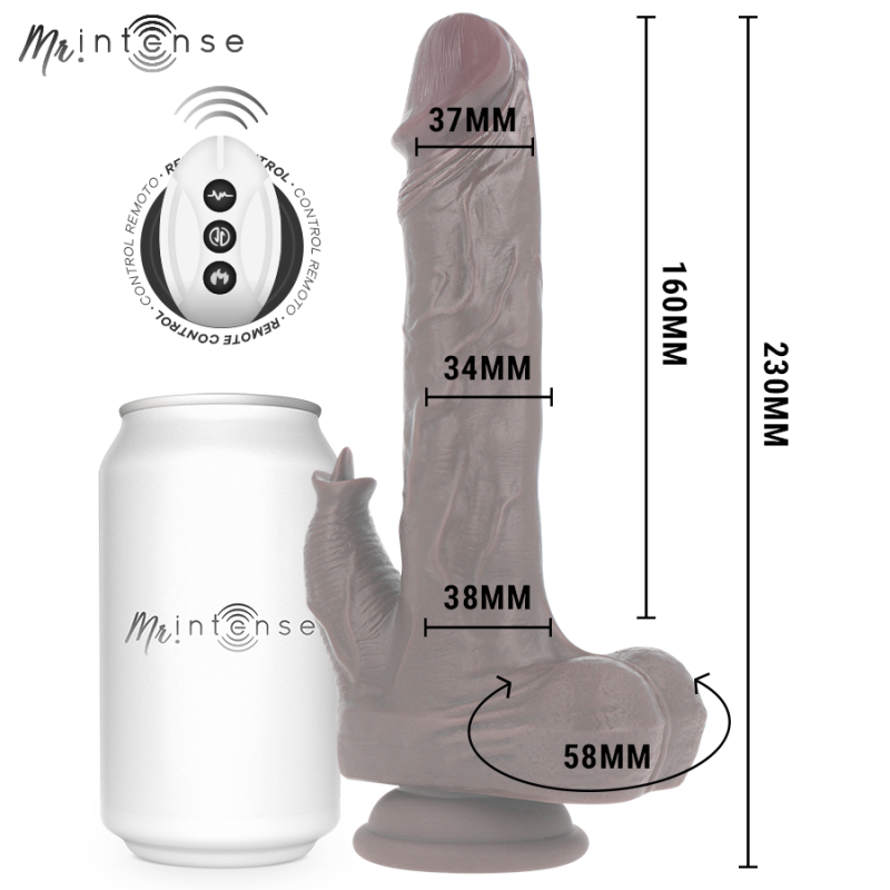 MR INTENSE MORGAN REALISTICO MULTIFUNCION CON VIBRACION Y UP AND DOWN CONTROL REMOTO 23 CM O 35 CM