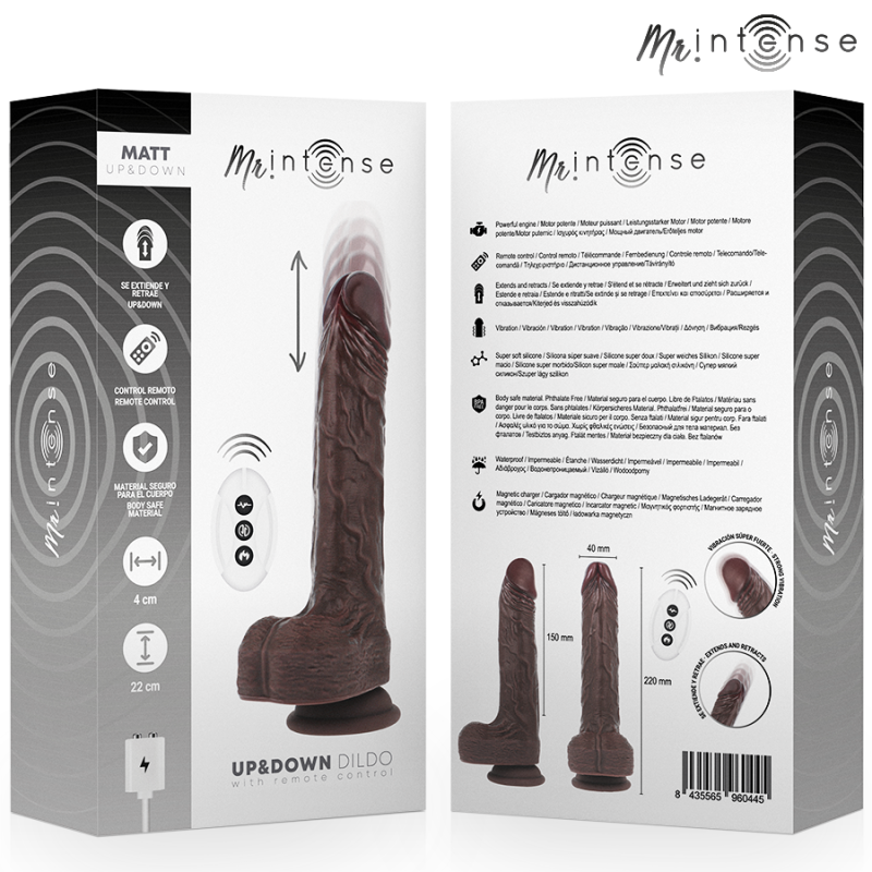 MR INTENSE MATT REALISTICO MULTIFUNCION CON VIBRACION UP AND DOWN CONTROL REMOTO 22 CM O 4 CM