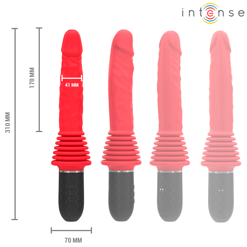 INTENSE CYNTHIA VIBRADOR THRUSTING CONTROL REMOTO CON CALOR