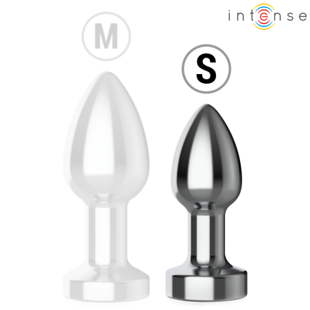 INTENSE PLUG ANAL TALLA S DE METAL VIBRADOR CON LUCES LED MULTICOLOR Y CONTROL REMOTO