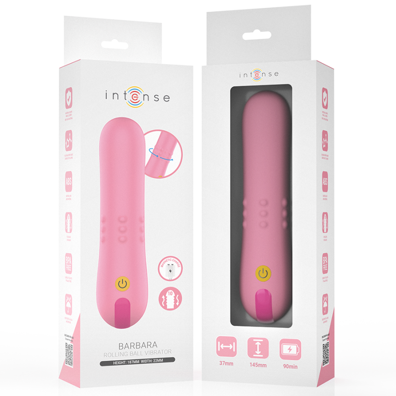 INTENSE BARBARA VIBRADOR CON PERLAS GIRATORIAS