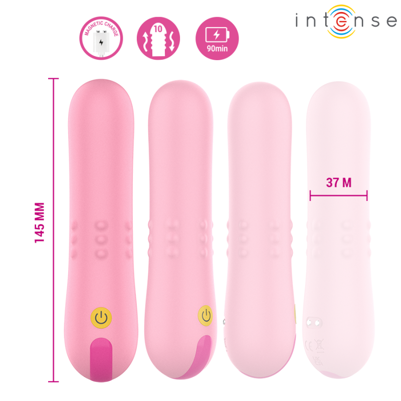 INTENSE BARBARA VIBRADOR CON PERLAS GIRATORIAS