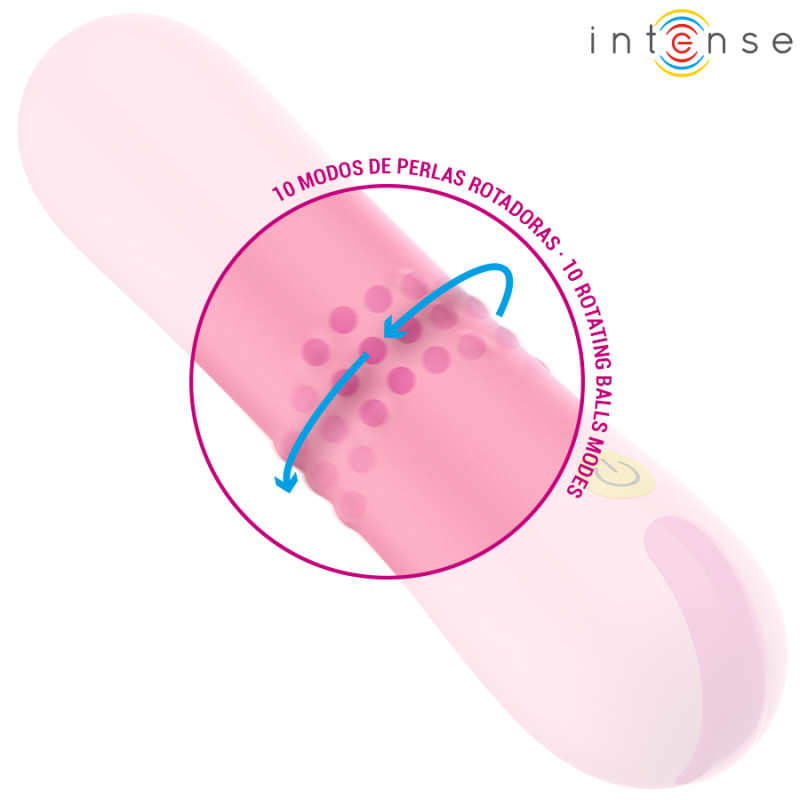 INTENSE BARBARA VIBRADOR CON PERLAS GIRATORIAS