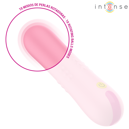 INTENSE BARBARA VIBRADOR CON PERLAS GIRATORIAS