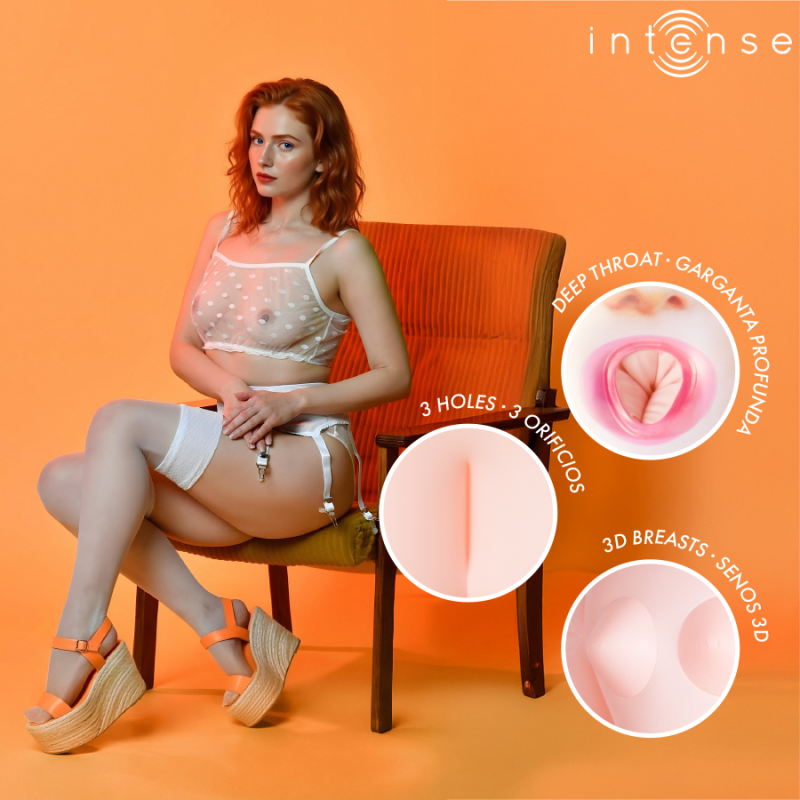 INTENSE DOLLS SCARLETT MUNECA HINCHABLE CON TRES ORIFICIOS