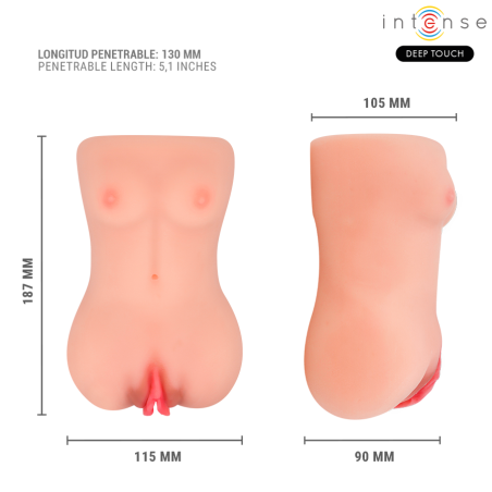 INTENSE DEEP TOUCH CATHERINE MASTURBADOR CON VOZ VIBRADOR SUCCION