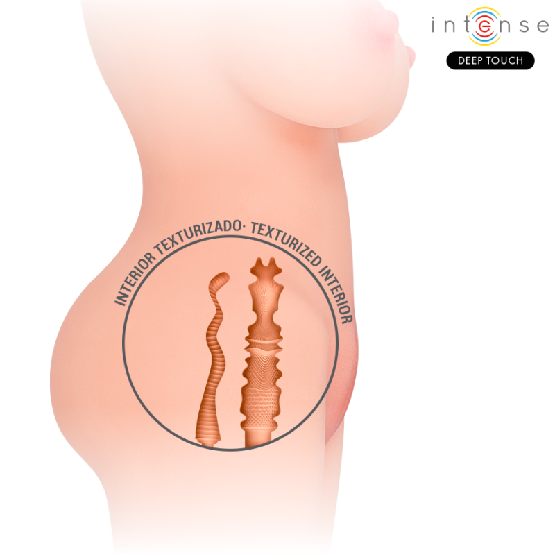 INTENSE DEEP TOUCH JESSE TORSO MASTURBADOR MULTIPOSICION DOBLE VAGINA ANO