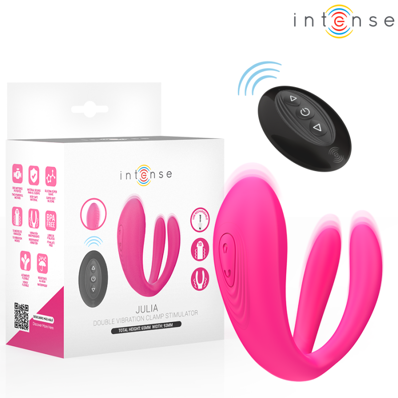INTENSE JULIA VIBRADOR ESTIMULADOR DE PINZAS CONTROL REMOTO