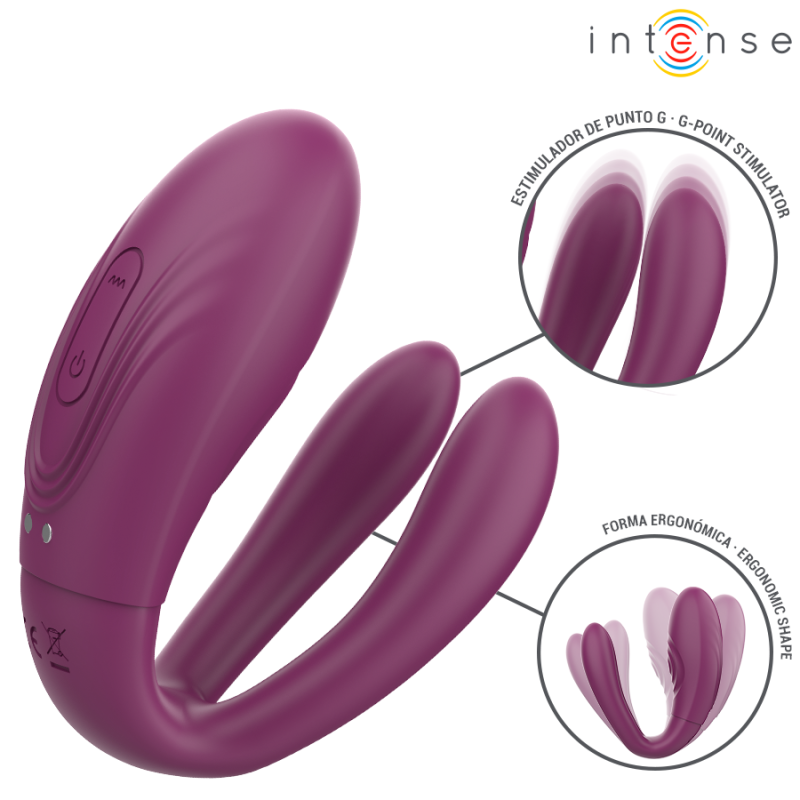INTENSE SANDRA VIBRADOR ESTIMULADOR DE PINZAS CON GOLPETEO CONTROL REMOTO