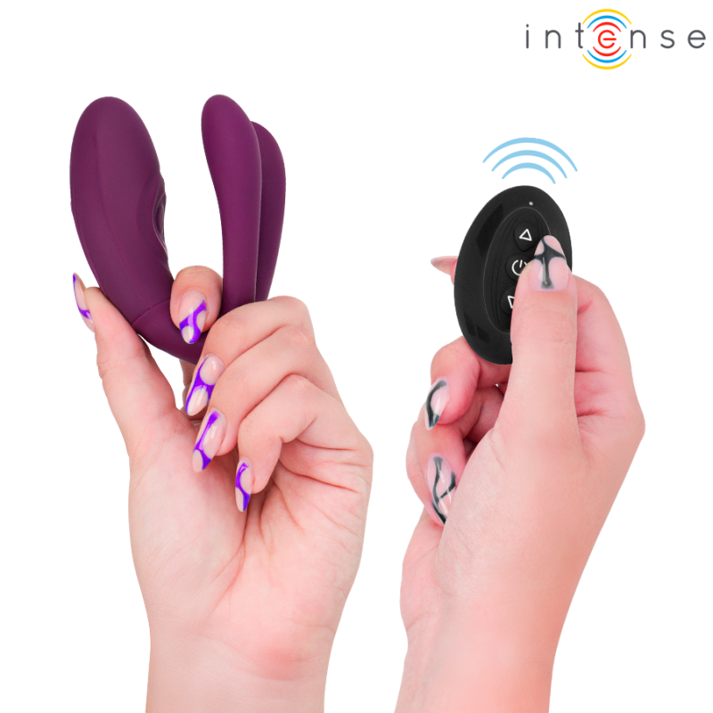 INTENSE SANDRA VIBRADOR ESTIMULADOR DE PINZAS CON GOLPETEO CONTROL REMOTO