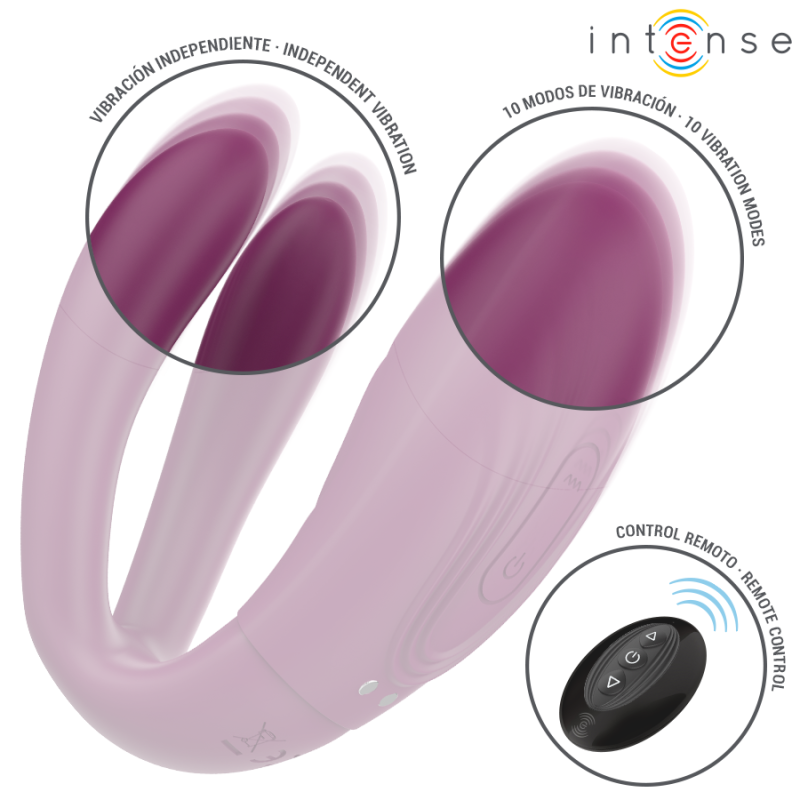 INTENSE SANDRA VIBRADOR ESTIMULADOR DE PINZAS CON GOLPETEO CONTROL REMOTO