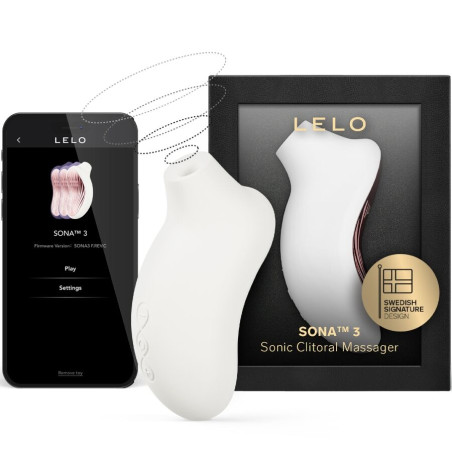 LELO SONA 3 MASAJEADOR SONICO DE CLITORIS BLANCO