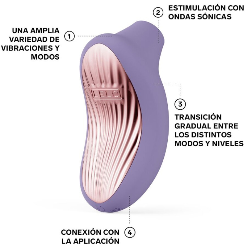 LELO SONA 3 MASAJEADOR SONICO DE CLITORIS VIOLETA