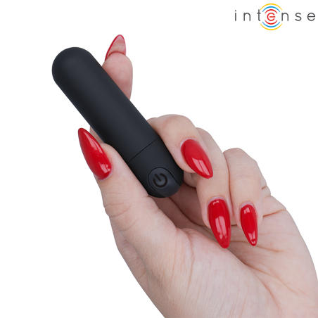 INTENSE KAREN MINI BALA VIBRADORA 10 MODOS RECARGABLE NEGRO