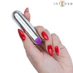 INTENSE KAREN MINI BALA VIBRADORA 10 MODOS RECARGABLE PLATEADO 2