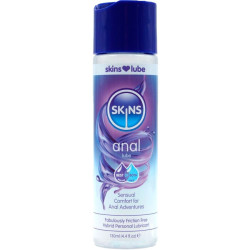 SKINS ANAL LUBRICANTE HIBRIDO BASE DE AGUA SILICONA 130 ML