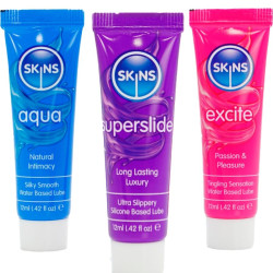 SKINS VITAL LUBES KIT LUBRICANTES AQUA SUPERSLIDE EXCITE 3 x 12 ML 2